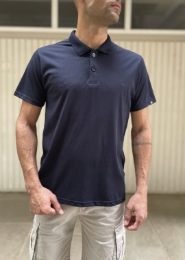 Everbest ανδρική μπλε Polo μπλούζα Plus Size 2428100