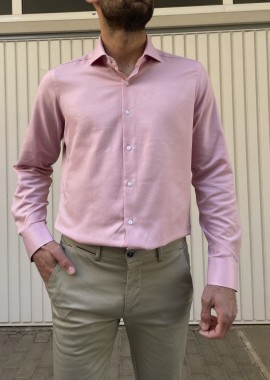 Ανδρικό ροζ πουκάμισο Oxford Modern Fit 243015W
