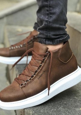 Ανδρικά ταμπά μποτάκια δερματίνη χαμηλά CH258T