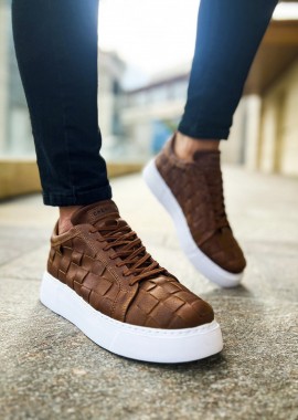 Ανδρικά ταμπά καπιτονέ sneakers δερματίνη CH209T