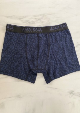 Ανδρικό βαμβακερό μπλε μποξεράκι με σχέδιο JR254186