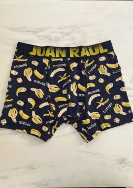 Ανδρικό βαμβακερό μπλε μποξεράκι με σχέδιο JR254183