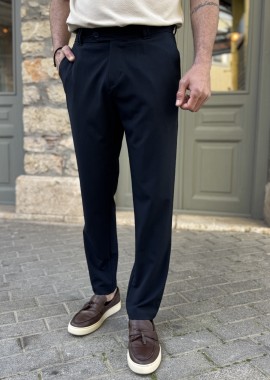 Ανδρικό μπλε υφασμάτινο ίσιο παντελόνι FCL5300N