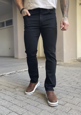 Lee Brooklyn Straight ανδρικό μαύρο τζιν παντελόνι L452HFAE