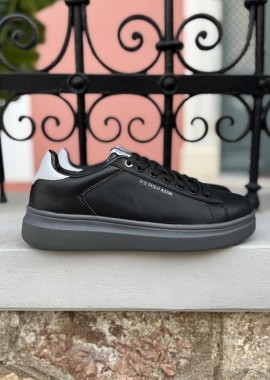 U.S. Polo Assn. ανδρικά μαύρα casual sneakers CODY013BLKLGR02