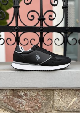 U.S. Polo Assn. ανδρικά μαύρα casual sneakers CHRIS001BLK
