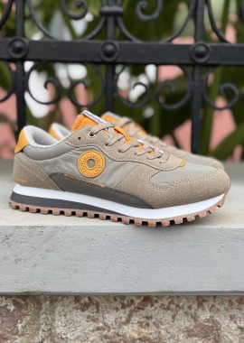 Refresh αντρικά λαδί sneakers με ύφασμα 175515L