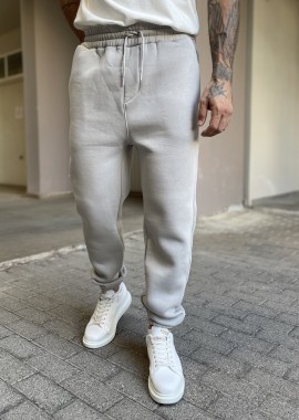 Ανδρικό γκρι παντελόνι φόρμας με λάστιχο ES26001G