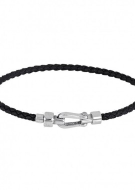 Βραχιόλι Από Δέρμα Και Ατσάλι TU29847