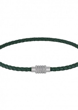 Βραχιόλι Από Δέρμα Και Ατσάλι TU29891