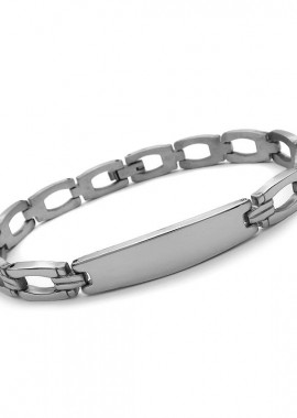 Βραχιολι Ανδρικό ταυτότητα από ατσάλι BA365
