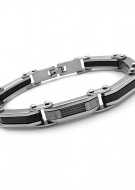 Μοντέρνα ανδρική χειροπέδα από ατσάλι BA440