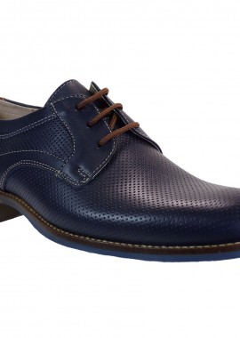 Softies Ανδρικά Παπούτσια 6998 Μπλέ Δέρμα