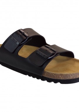 Scholl Ανδρικά Σανδάλια Ανατομικά Δερμάτινα JULIEN F30072-1004 Μαύρο