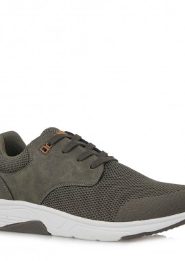 Renato Garini Ανδρικά παπούτσια Sneakers 65V-777 Χακί Ταμπά S565V777275Α