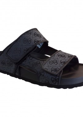 GUESS Sneakers Ανδρικά Παπούτσια Παντόφλες Igea II FMGIGJFAL03-COBLA Μαύρο