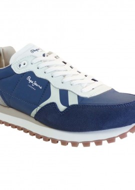 Pepe jeans BRIT-ON Sneakers Ανδρικά Παπούτσια PMS40034-585 Μπλέ