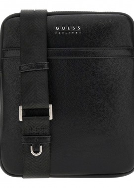 GUESS Τσάντες MILANO CROSSBODY ΑΝΔΡΙΚΕΣ Ώμου-Χιαστί HMMITUP5223-BLK Μαύρο