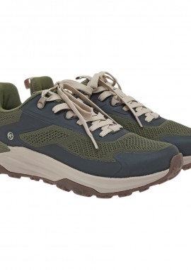 Renato Garini Ανδρικά παπούτσια Sneakers 65V-165 Χακί Μαύρο W565V165228N