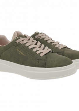 Renato Garini Ανδρικά παπούτσια Sneakers 700-117 Χακί NUBUCK Μπέζ W570011739K6