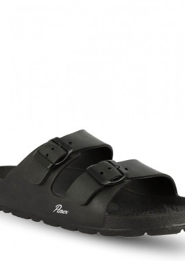 Parex Ανδρικές Παντόφλες Σαγιονάρες Δύο Φάσες 11817048.Β Μαύρο