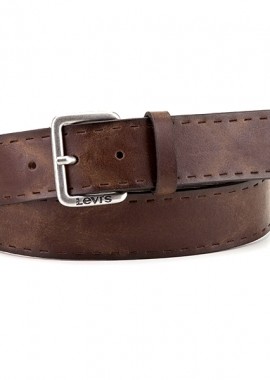 LEVI'S - 19205 δερματινη ανδρικη ζωνη levi's 229950-3 καφε χρωμα