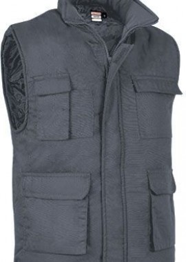 Μπουφάν Αμάνικο Valento PRINTER Cement Grey