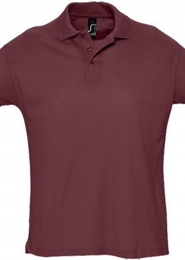 - Ανδρικό πόλο πικέ Summer II SOLS 11342 Burgundy