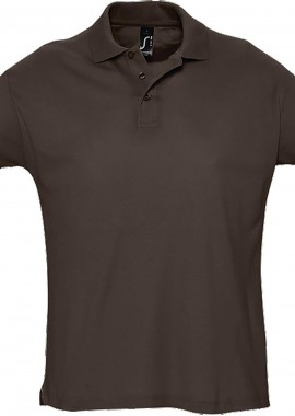 - Ανδρικό πόλο πικέ Summer II SOLS 11342 Chocolate