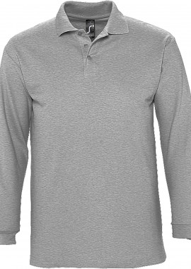 Ανδρικό πόλο πικέ Winter II SOLS 11353 Grey Melange