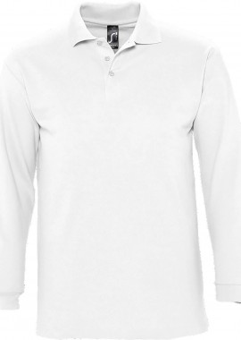Ανδρικό πόλο πικέ Winter II SOLS 11353 White