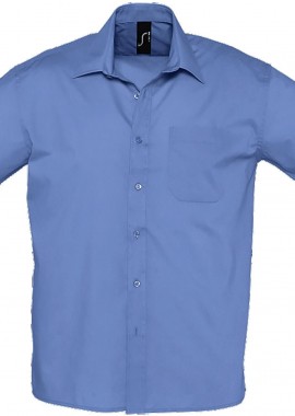 - Ανδρικό κοντομάνικο πουκάμισο Bristol SOLS 16050 Medium Blue