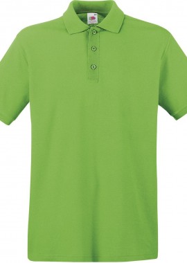 - Ανδρική μπλούζα Polo Fruit of the Loom 63-218-0 Lime Green