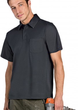- Coolpower Pocket Μπλουζάκι Polo B & C Coolpower Pro Polo Dark Grey