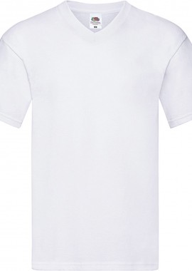 Ανδρικο T Shirt Original V-Neck Fruit of the Loom 61-426-0 White