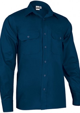 - Πουκάμισο Εργασίας Μακρυμάνικο Valento CONDOR Orion Navy Blue