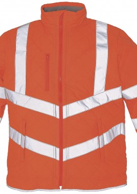 - Ανδρικό Μπουφάν με Ανακλαστικές Ταινίες Hi-Vis Kensington Yoko HVW706 Fluo Orange