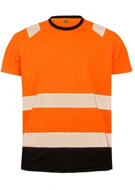 Ανδρικό T-Shirt Ασφαλείας Recycled Result R502X Fluorescent Orange