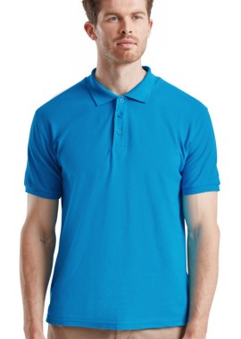 - Ανδρική μπλούζα Polo Fruit of the Loom 63-218-0 Azure Blue