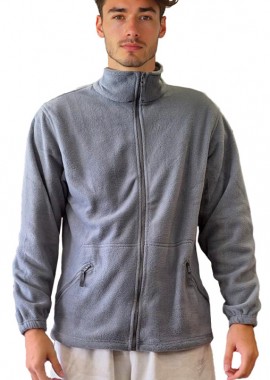 Τζάκετ Fleece Valento Jason Cement Grey