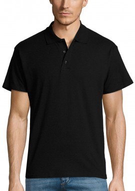 - Ανδρικό πόλο πικέ Summer II SOLS 11342 Black
