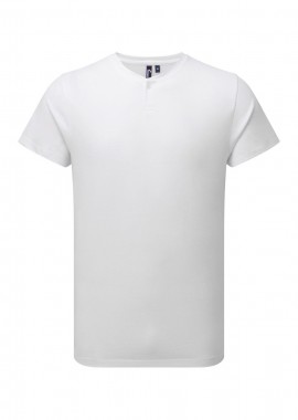 - Ανδρικό T-shirt με κουμπί PREMIER PR219 Comis White
