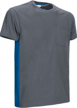 T-Shirt THUNDER Valento CAVATHUGY Cement Grey-Royal Blue