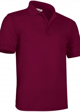 - Κοντομάνικο Polo Shirt HAWK Valento POVATOBGT Mahogany Garnet
