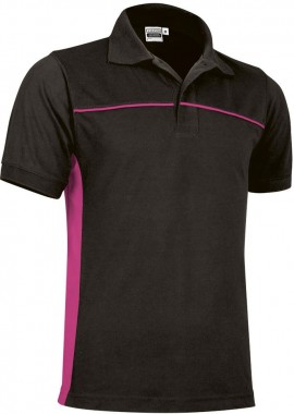 - Κοντομάνικο Polo Shirt THUNDER Valento POVATHUNM Black-Magenta Pink