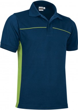 Κοντομάνικο Polo Shirt THUNDER Valento POVATHUMM Orion Navy Blue-Apple Green