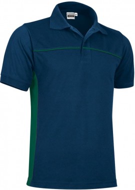 - Κοντομάνικο Polo Shirt THUNDER Valento POVATHUML Orion Navy Blue-Bottle Green