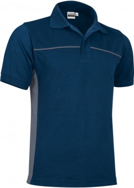 - Κοντομάνικο Polo Shirt THUNDER Valento POVATHUMG Orion Navy Blue-Cement Grey