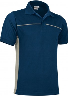 - Κοντομάνικο Polo Shirt THUNDER Valento POVATHUMB Orion Navy Blue-Sand Beige