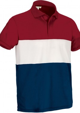 - Κοντομάνικο Polo Shirt VARSITY Valento POVAVARRB Lotto Red-White-Orion Navy Blue